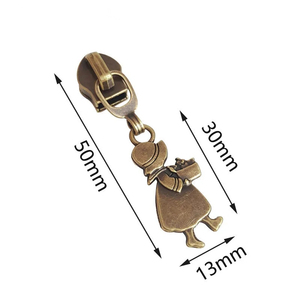 Meetee ZT959 5 #   Tiroir de fermeture éclair en nylon, accessoires pour sacs, accessoires pour vêtements, personnages de dessins animés, tirette personnalisée pour fermeture éclair - Product Image 3