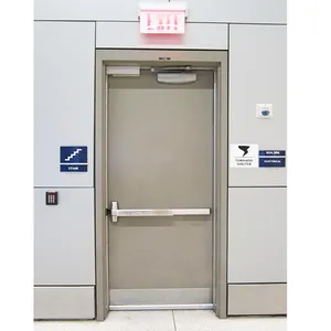 Ul Wh Listed Approve 28 Inch Modern 1.5 2 3 Hour Fire Rated Steel Entry Door Emergency Exit Firedoor With Push Bar