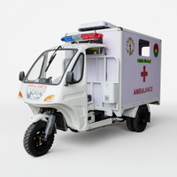 Tricycle Moto Personnalisé 250cc, Ambulance Motorisée à Essence, Rickshaw, Tricycle d'Éscorte, Tricycle de Secours à Essence, 50-70km/h