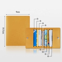 Dompet Kartu Minimalis Bisnis Terlaris Berkualitas Tinggi Bahan Kulit PU Tempat Kartu Kredit