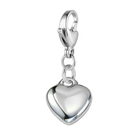 Pendentif en acier inoxydable motif or et argent avec fermoir mousqueton, petit module de breloque pour chaussures fait main DIY, accessoire de bijouterie en gros