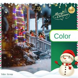 Luces Decorativas de Navidad para Jardín, Diseño de Papá Noel Subiendo una Escalera Colgante con Luces LED, Impermeables, para Exteriores, con Intensidad Regulable - Product Image 5