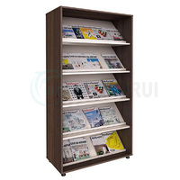 Librairie en bois à double face, en acier, bibliothèque scolaire, étagère à livres, présentoir à livres