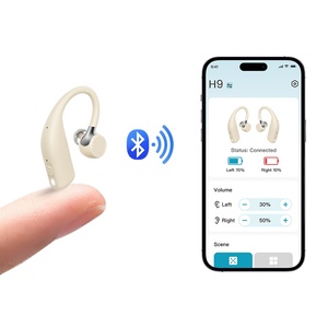 Flysound Appareil auditif médical personnalisé OEM à conduction aérienne, léger, avec gain de 55 dB, récepteur intra-auriculaire et étui de séchage et de charge - Product Image 1