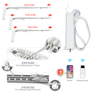 Sistema de Cortinas Eléctricas Inteligentes WiFi <span class=keywords><strong>HUAWEI</strong></span>, Motor de Cortina Automático con <span class=keywords><strong>Control</strong></span> <span class=keywords><strong>Remoto</strong></span> por Aplicación Tuya y Riel Ajustable para el Hogar - Product Image 2