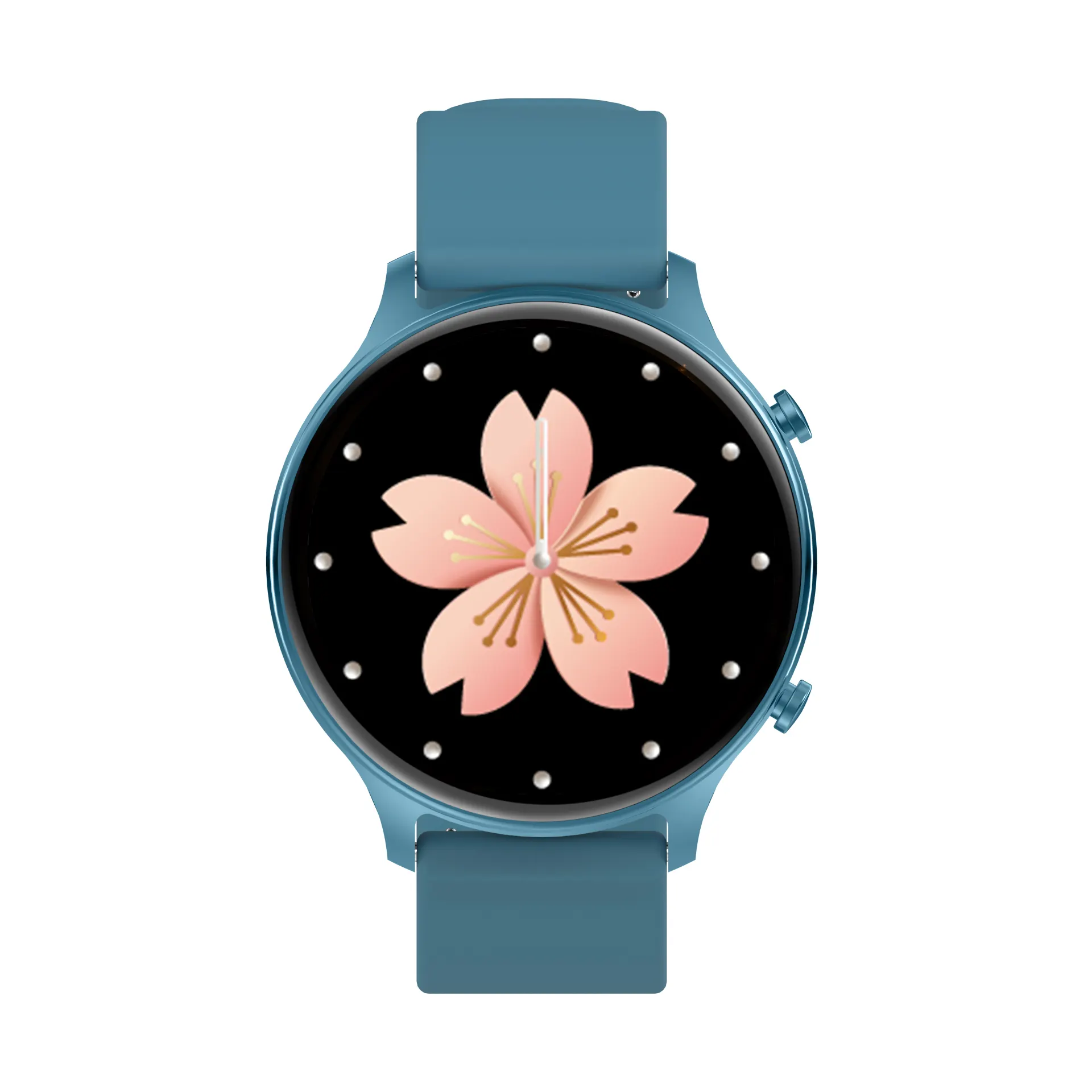 Ds30 Smartwatch Ios & Android Tws Siliconen Bandstalen Hoes Sport Smart Watch Zwart