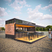 Nouveau Design Conteneur en Acier Préfabriqué Restaurant et Café Expédition Cuisine pour Villas Maisons Conteneur