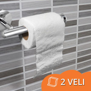 Papier toilette en cellulose dynamique, paquet de 10 rouleaux, 2 plis, 104 feuilles par rouleau, 12 mètres de long, pour usage domestique et hôtelier - Product Image 4