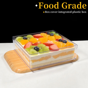 Caja de Plástico PS Transparente de Alta Calidad para Alimentos, 2mm de Grosor, Personalizable, para Tiramisú, Postres, Sándwiches, Uso Doméstico y Comercial - Product Image 1
