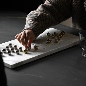 Échiquier en pierre naturelle d'onyx de jade de marbre Tableau d'enseignement d'échecs de <span class=keywords><strong>fantaisie</strong></span> de pierre de marbre - Product Image 1