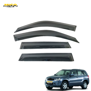 <span class=keywords><strong>Accessori</strong></span> auto per <span class=keywords><strong>SUZUKI</strong></span> <span class=keywords><strong>VITARA</strong></span> 2003-2005 Deflettori antipioggia in PC + acciaio inox Grand Car Window Visor - Product Image 1