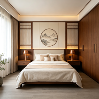 Meubles minimalistes sur mesure en MDF pour toute la maison, armoires blanches sans poignées, étagères intégrées avec éclairage LED, présentoir encastré, salon, chambre à coucher
