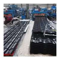 Tôles de toiture ondulées galvanisées prélaquées bleues à haute résistance à la traction pour la construction de revêtements de toiture