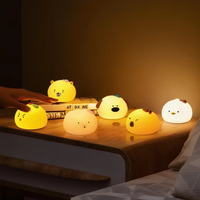 Juegos de Regalo de Navidad, Lámpara de Silicona Suave y Pequeña, Lámpara LED USB Recargable, Lámpara de Noche Regulable para Mesa de Noche