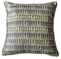 Housse de coussin décorative en jacquard métallique abstrait coloré, personnalisée, de luxe, tissée, avec fermeture éclair, vente en gros