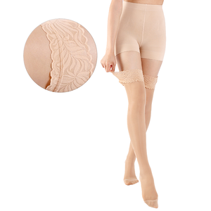 <span class=keywords><strong>Medias</strong></span> Antiembolismo hasta el Muslo, Transpirables y Antideslizantes, de Nailon y Elastano Sólido HBM, <span class=keywords><strong>para</strong></span> Várices - Product Image 1