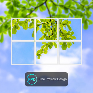 220V tự làm bầu trời xanh mây dẫn trang trí lõm 2x2 600x600 60x60 30120 25W 30W 36W dẫn Trần bầu trời bảng điều khiển ánh sáng - Product Image 3