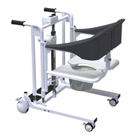 Chaise de toilette électrique de transfert pour soins à domicile Zuowei, extra large, robuste, avec roues, ZW365D