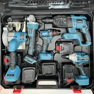Ensemble d'outils électriques sans fil sans balais avec mallette de transport, batterie au lithium OEM, perceuse, scie, clé à chocs, moteurs haute puissance - Product Image 4