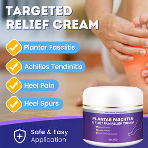 Logo personalizzato osso del piede sperona pomata a base di erbe massaggio al tallone dolore articolare <span class=keywords><strong>Achille</strong></span> <span class=keywords><strong>tendine</strong></span> della fascite <span class=keywords><strong>crema</strong></span> <span class=keywords><strong>per</strong></span> speroni del tallone plantare - Product Image 4