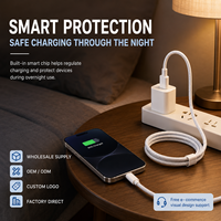 Kabel Pengisian Cepat USB C ke USB C dengan Jalinan Nilon Grosir, Kabel Sinkronisasi Data dengan Chip Pintar untuk Laptop, Tablet, Ponsel, Power Bank