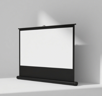 Écran de projecteur professionnel 100 pouces support de sol Anti-lumière écran de traction pour Home cinéma soirée cinéma en plein air