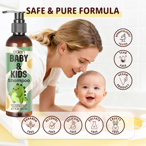 <span class=keywords><strong>Champú</strong></span> Natural <span class=keywords><strong>para</strong></span> Bebés de Marca Privada al por Mayor, 250 ml, Fórmula Suavizante y Nutritiva, Limpiador Suave Sin Lágrimas <span class=keywords><strong>para</strong></span> Cabello Rizado - Product Image 4