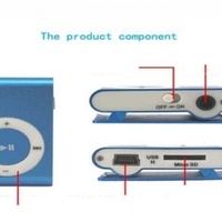 Écouteurs 3,5 mm avec clip métallique, lecteur MP3 à carte mémoire, lecteur de musique sportif prenant en charge les cartes TF, vente en gros et au détail, USB 2.0