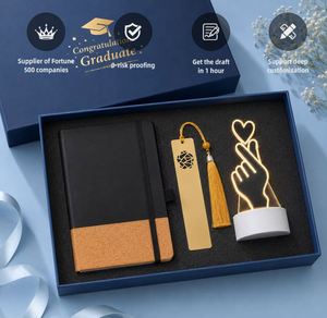 ชุดของขวัญ FUXI สมุดโน้ต LED แบบกำหนดเอง พร้อมที่คั่นหนังสือลายดาวหมี ชุดของขวัญ 01 พิมพ์ลายซิลค์สกรีนบนผ้าโพลีเอสเตอร์ - Product Image 1
