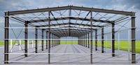 Entrepôt en structure métallique SHENG YUE 85m x 20m avec matériaux Q235/Q355 et solutions de conception de modèles 3D