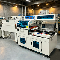 Machine de thermosoudage de film entièrement automatique contrôlée par PLC avec scellage latéral et découpe en L pour l'emballage de boissons et de textiles