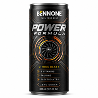 Boisson énergisante gazeuse faible en sucre en canette d'aluminium, boisson fonctionnelle, service d'étiquetage personnalisé, Halal, FSSC, ISO
