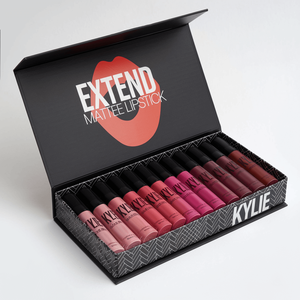 Custom Logo Lipstick Rigid Recyclable Gift <b>Boxes</b> <b>Black</b> Magnetic Paper Packaging Box Cosmetics With Closure Lid - Product Image 1