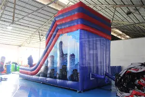 CH yüksek ticari gian-t şişme su kaydırağı Pvc fedailer atlama kaleler slayt fabrika yetişkinler için şişme slaytlar