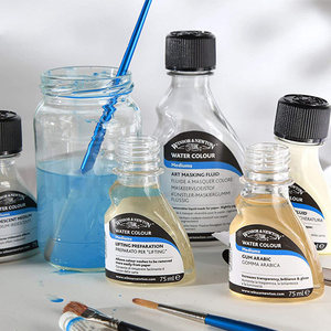 Pigmentos de Acuarela <span class=keywords><strong>Winsor</strong></span> & <span class=keywords><strong>Newton</strong></span>, Mezcla Especial, Textura Líquida Perlada, Medio para Dejar el Blanco, Goma Arábiga, Bilis de Buey - Product Image 1