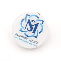 Broche LDE personnalisée pour marque Impression personnalisée Insigne de bouton LED à broche en acrylique émettant de la lumière
