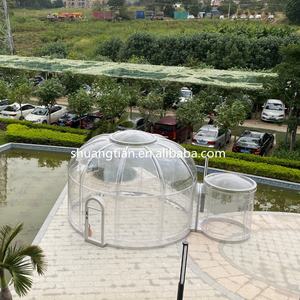 ホットセールファッショナブルな大きな透明な厚いPCポリカーボネート真空成形ドームハウススターホームキャンプレストランD 2000mm360度ビュー - Product Image 4