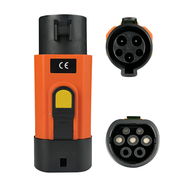 New 7KW 32A J1772 to Type2 Portable Car Adapter 220V EV Charger with 1 Year Warranty for Electric Vehicles