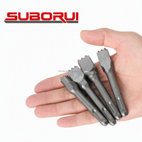 SUBORUI Lot de 4 burins électriques SDS PLUS à pointe en carbure de tungstène 3/4/6/9 mm, mini-marteau de démolition pour ciment, béton et maçonnerie