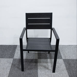 Günstiger Fabrikpreis Garten-Esstisch Stapelbare Stühle Set Preiswerte Aluminium-Esstische und -Stühle - Product Image 6