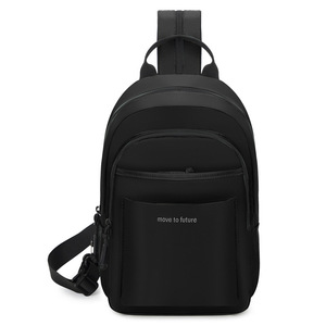 Sac à dos pour ordinateur portable multifonctionnel tendance pour hommes <span class=keywords><strong>Simple</strong></span> couleur unie imperméable caractéristique Polyester pour les essentiels de voyage - Product Image 5