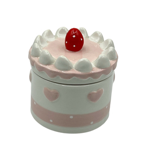 Portavelas de Cerámica Blanco Único en Forma de Cilindro, Hecho a Mano, Estilo Nórdico, con Tapa, para Velas de Té - Product Image 2