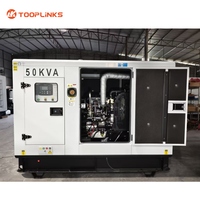 Générateur diesel silencieux 50 kVA 40 kW triphasé avec moteur 1103A-33TG1, directement de l'usine de Guangzhou, à vendre