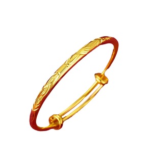 बच्चों और लड़कियों के लिए सोने के प्लेटेड बच्चे की सांस पुश-पुल कंगन - Product Image 5