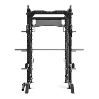Support de squat de cage de puissance durable avec barre Smith et système de poulie de câble