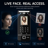 Système de reconnaissance faciale EBKN, machine de pointage biométrique, système de contrôle d'accès par reconnaissance faciale RFID avec logiciel et SDK gratuits