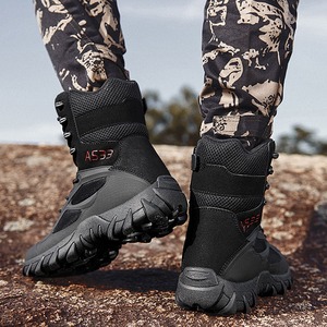 Chaussures de randonnée d'extérieur avec cuir microfibre et semelles en caoutchouc - Product Image 6