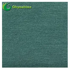 Popular Blue Bamboo Cotton Spandex Jersey Fabric For Garment