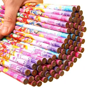 Wholesale Hot Sale High Quality Cartoon Printed Brand Gift Styles Box Packing Wooden HB Pencils