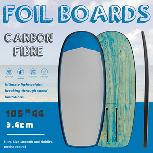 Planche de surf hydrofoil en fibre de carbone légère JFS 105 cm, grain de bois, non motorisée, capacité de charge 150 kg, SUP tout-terrain pour débutants 105 - Product Image 2